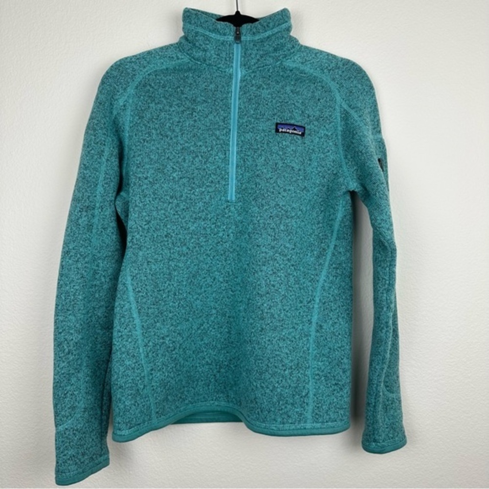 Patagonia Pullover Better Sweater 1/4 Half Zip Mogel Blue Small Women’s Hiking